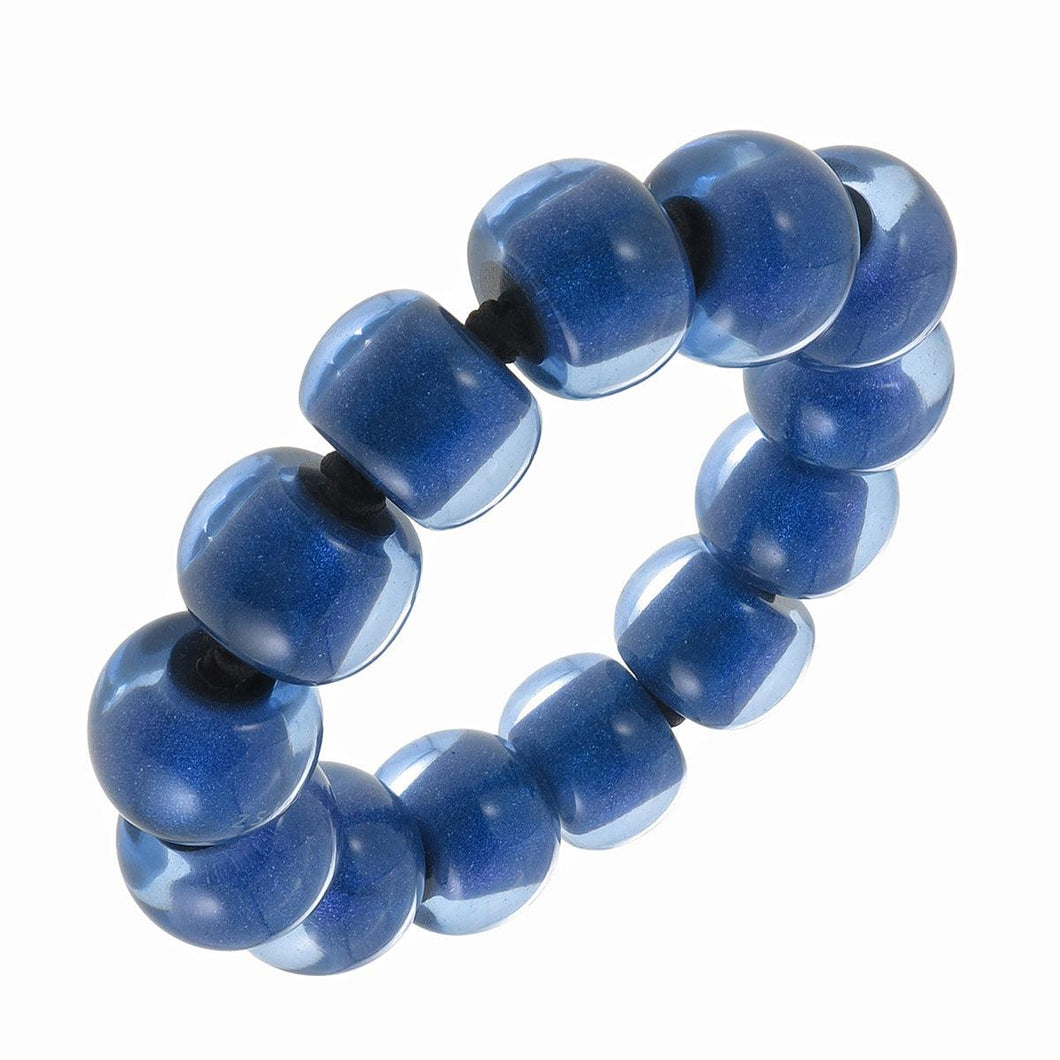 Colourful Beads Bracelet - Blue - ZSISKA