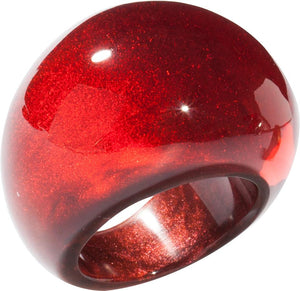 Colourful Beads Ring - Red - ZSISKA