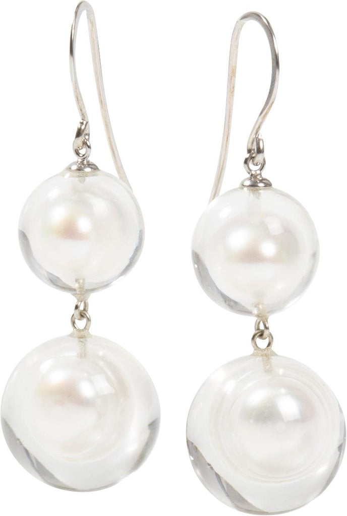 ZSISKA DESIGN - BUBBLING PEARL - Earring Shorthook 2 Beads